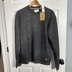 Weatherproof Vintage NWT sweater, large, gray marled, fisherman